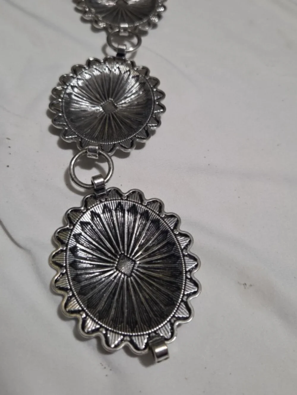 Chic sterling silver 42 inch womens concho belt #30